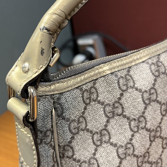 Authentic Brown Gucci Monogram GG Plus Joy Hobo Purse - Picture 3 of 16
